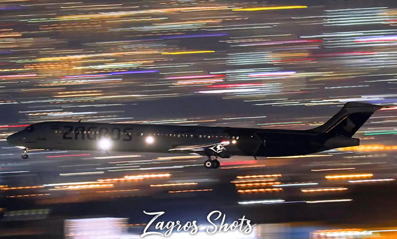 هواپیمایی زاگرس در شب