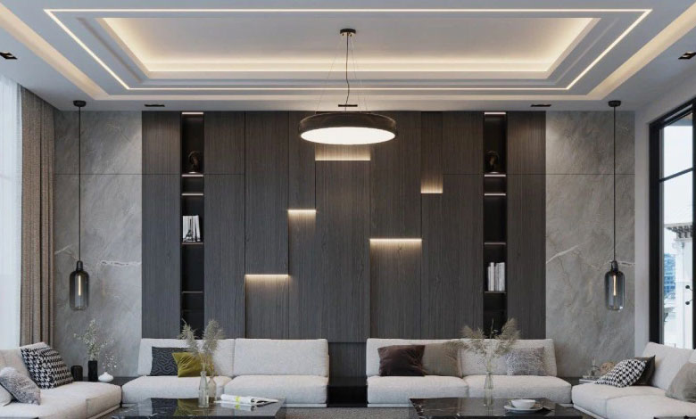 مدل دوبل با نورهای توکار کنف